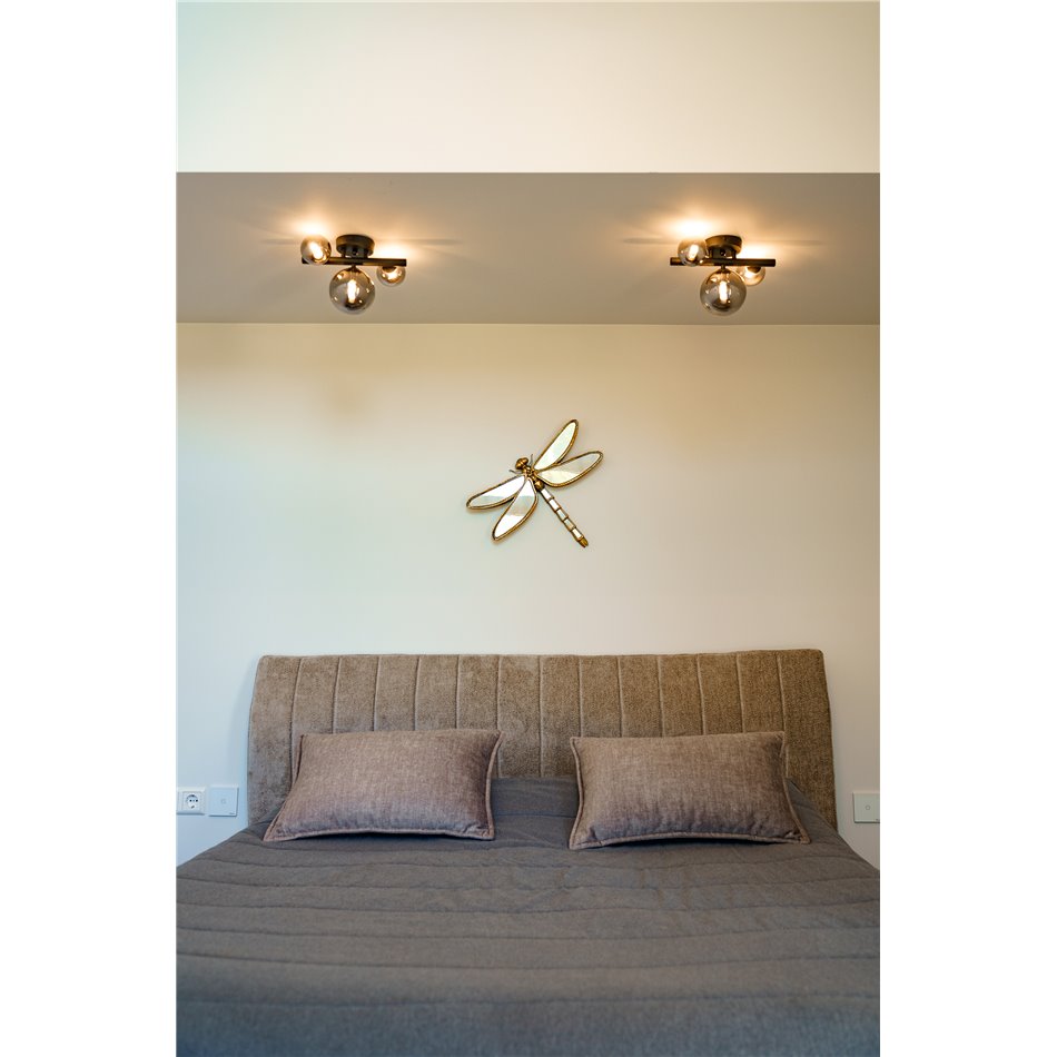 Wall lamp Rade II, smoky, 28x21x H19cm, G9x3 5W(MAX)