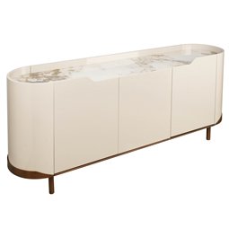 Буфет Sarnno kahaki, спеченный камень/MDF/металл, H74x180x42cm