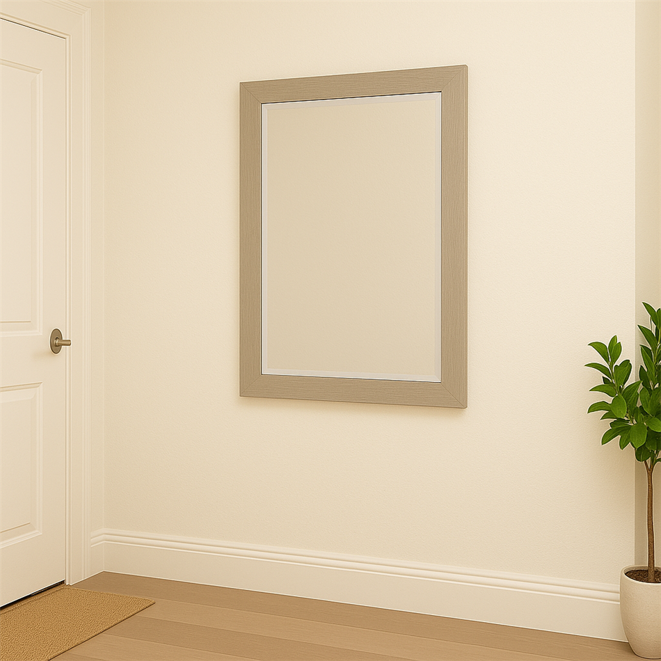 Mirror Ivla, antique white, H94x74cm