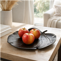 Decorative tray Johanna bronze, black, 31x29cm H4cm