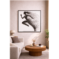Wall decor Runnig woman, 100x100cm