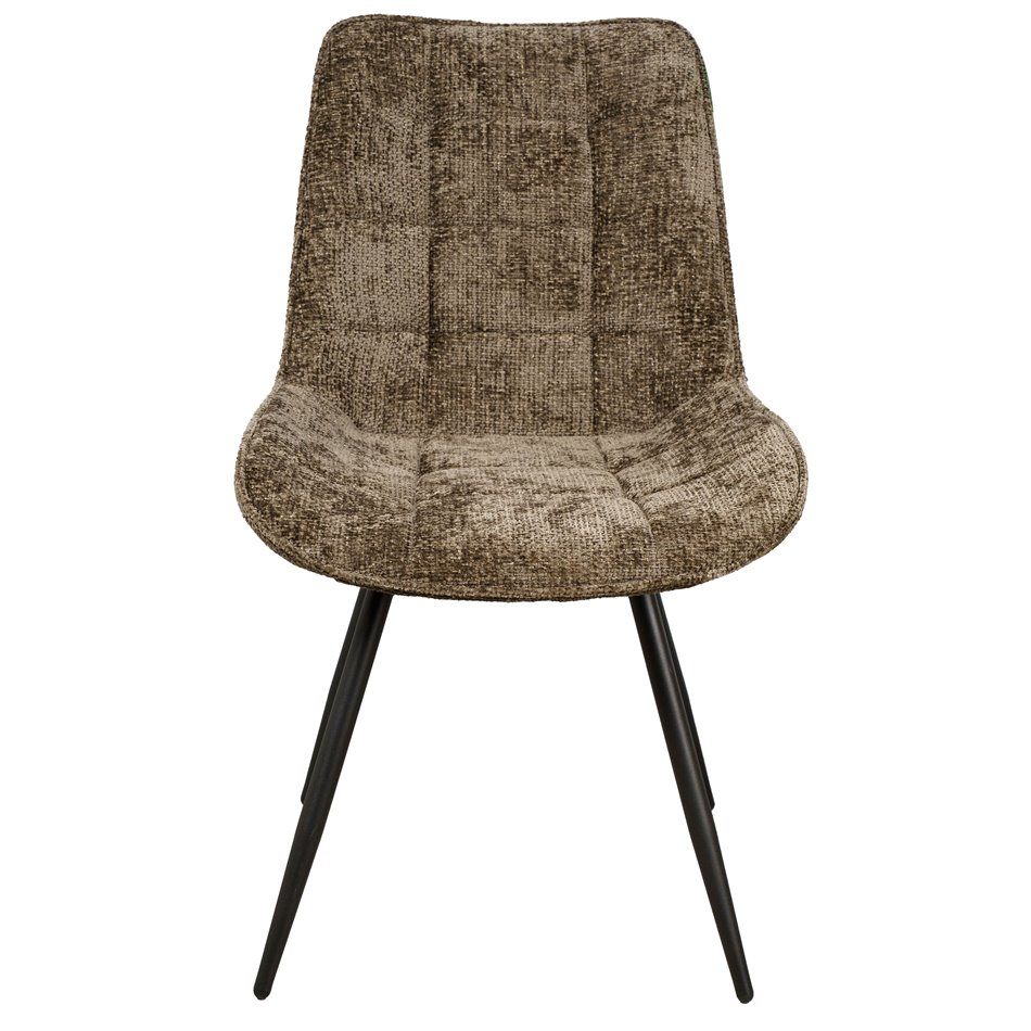 Dining chair Timmendorfo 43, rotatable 180 degrees, brown, H85x59x52cm, seat height 45.5cm
