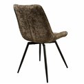 Dining chair Timmendorfo 43, rotatable 180 degrees, brown, H85x59x52cm, seat height 45.5cm