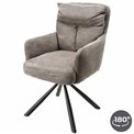 Кресло Arringo, серое, вращающийся на 180 градусов, H95x63x57cm, высота сиденья 50cm