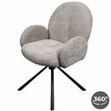 Söögitool Lanciano, 360 kraadi pööratav, H85x62x65cm, istme kõrgus 45cm