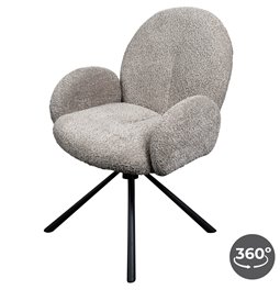 Söögitool Lanciano, 360 kraadi pööratav, H85x62x65cm, istme kõrgus 45cm