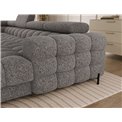 U-shaped sofa Elferaria L, sleeping function, Pellerito 03, grey, H93x358x202cm