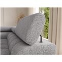 U-shaped sofa Elferaria R, sleeping function, Pellerito 03, grey, H93x358x202cm