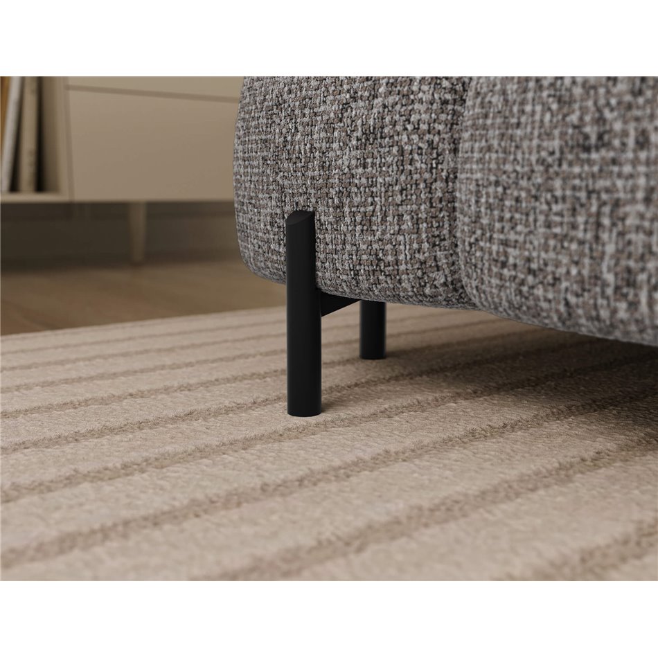 U-shaped sofa Elferaria R, sleeping function, Pellerito 20, grey, H93x358x202cm