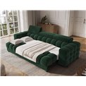 Sofa bed Efestello, sleeping function, Amore 35, boucle, dark green, H96x260x100cm