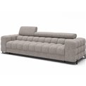 Sofa bed Efestello, sleeping function, Baffix 03, grey, H96x260x100cm