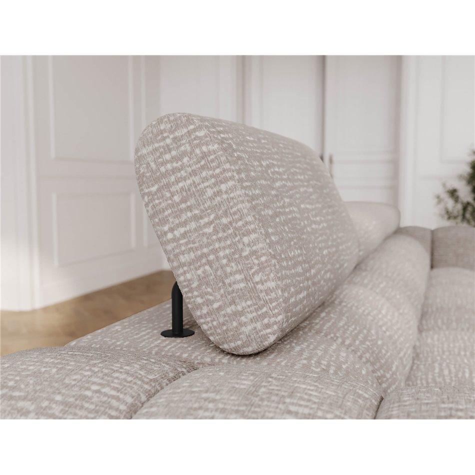 Sofa bed Efestello, sleeping function, Baffix 03, grey, H96x260x100cm