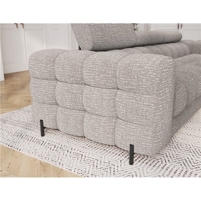 Sofa bed Efestello, sleeping function, Baffix 03, grey, H96x260x100cm