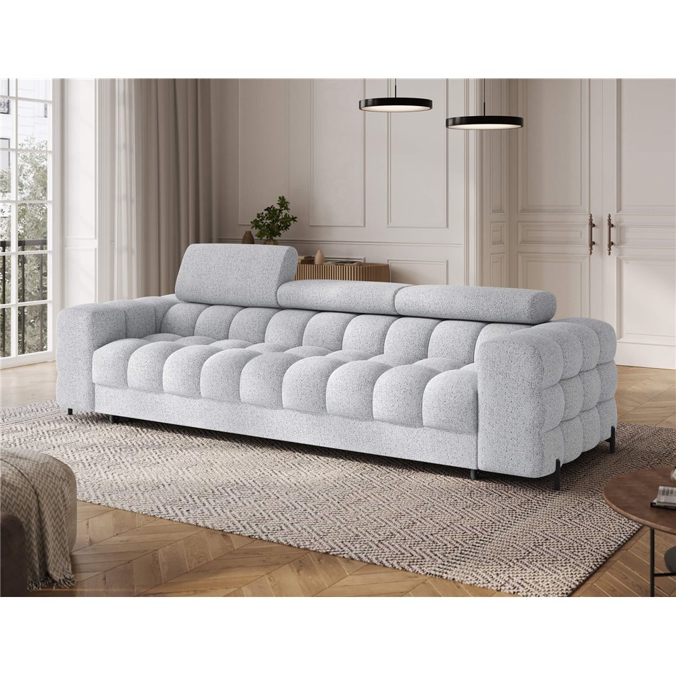 Diivanvoodi Efestello, pikendatav, Coralline 01, valge, H96x260x100cm