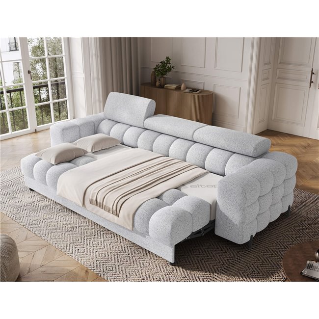 Diivanvoodi Efestello, pikendatav, Coralline 01, valge, H96x260x100cm