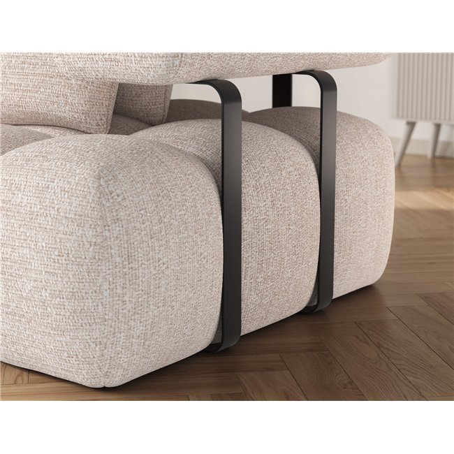 Nurgadiivan Elevvi L, pikendatav, Bazalt 18, beež, H102x260x184cm