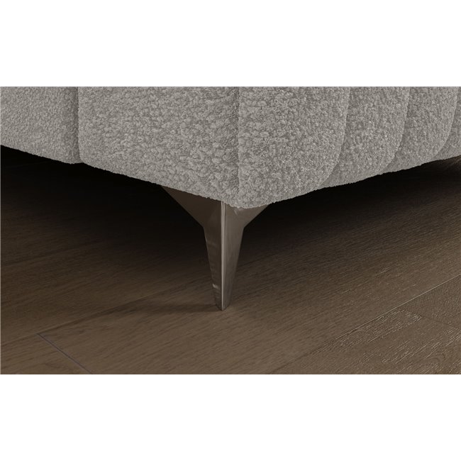 U-shaped sofa Eluis R, sleeping function, Royal 01, boucle, white, H92x347x202cm