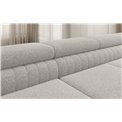 U-shaped sofa Eluis R, sleeping function, Royal 01, boucle, white, H92x347x202cm
