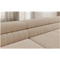 U-shaped sofa Eluis R, sleeping function, Jarell 18, corduroy, beige, H92x347x202cm