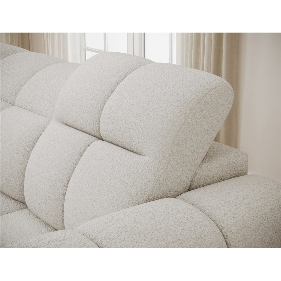 Nurgadiivan Efanito L, pikendatav, Royal 01, bukleekangas, valge, H105x288x200cm