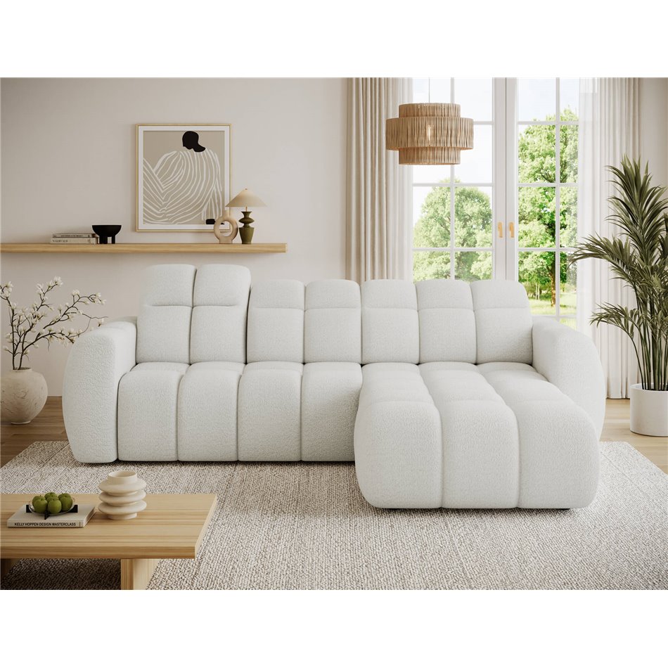 Nurgadiivan Efanito L, pikendatav, Paolli 40, sinine, H105x288x200cm