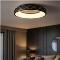 Ceiling lamp Ruidera black, H12cm, D50cm, LED 28.8W, 3000K, 2300lm