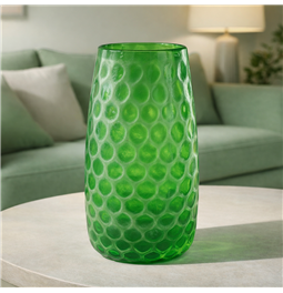 Vaas Deli Green, klaas, roheline, H29cm, D17cm
