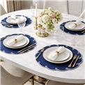 Placemat Palanga, blue, D38cm