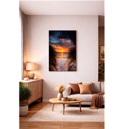 Klaasist pilt Sunset by the sea, 80x120x0.4cm