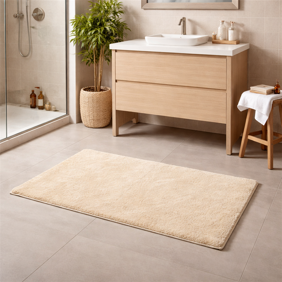Bath mat Laura, beige, 67x110cm