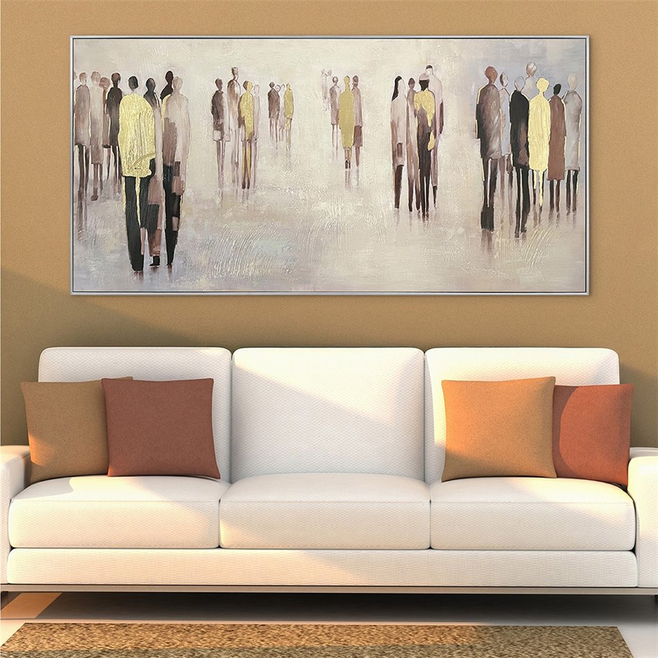 Lõuendimaal Gold People, 70x140cm
