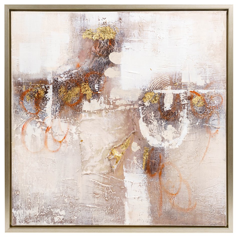 Õlimaal Abstract Gold Accented I, 80x80cm