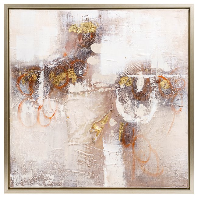 Õlimaal Abstract Gold Accented I, 80x80cm