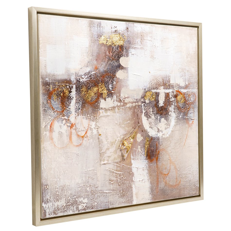 Õlimaal Abstract Gold Accented I, 80x80cm