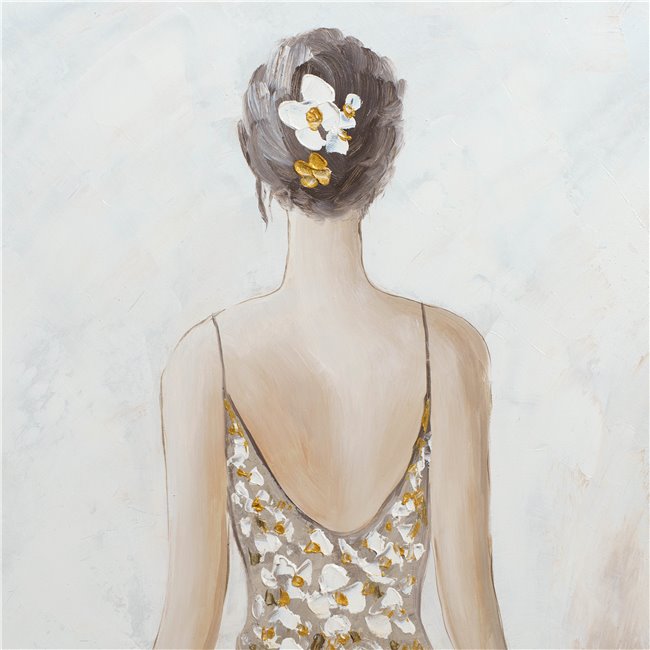 Õlimaal Back View of a Beauty, 100x100cm