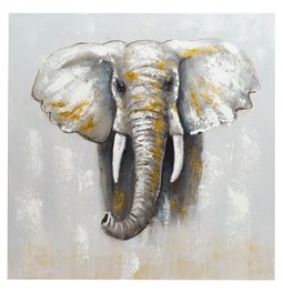 Oil paiting Big Elephant, 100x100cm