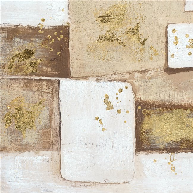 Õlimaal Shades Of Gold And Sand I, 80x80cm