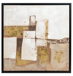 Oil paiting Shades Of Gold And Sand II, 80x80cm