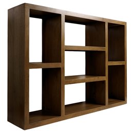 Bookshelf Saganta, mango wood, H95x130x30cm