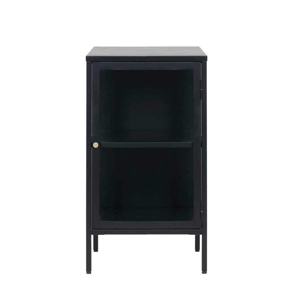 Буфет Ukarmel, черный, сталь/закаленное стекло, H85х45х40см