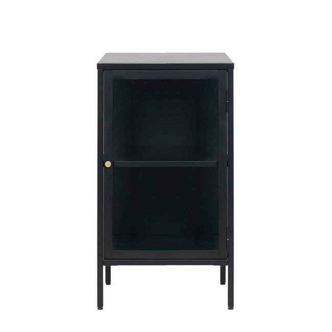 Буфет Ukarmel, черный, сталь/закаленное стекло, H85х45х40см