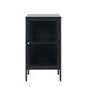 Буфет Ukarmel, черный, сталь/закаленное стекло, H85х45х40см
