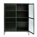 Vitriinkapp Unbronk, tumeroheline, metall/teras/klaas, H140x111x40cm
