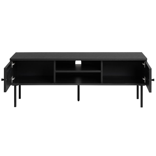 TV-laud Usakola, must, MDF/metall, H43x120x40cm