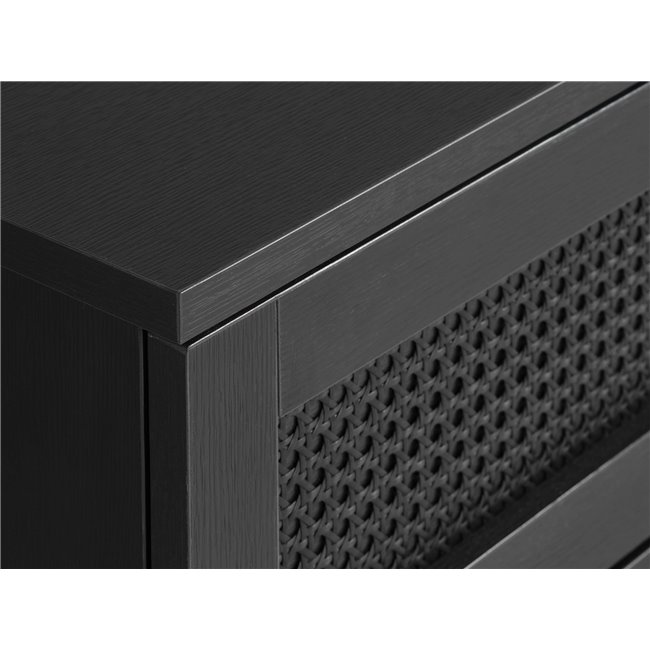 TV-laud Usakola, must, MDF/metall, H43x120x40cm