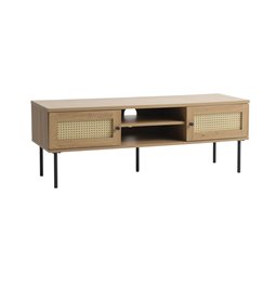 TV table Usakola, natural color, MDF/metal, H43x120x40cm