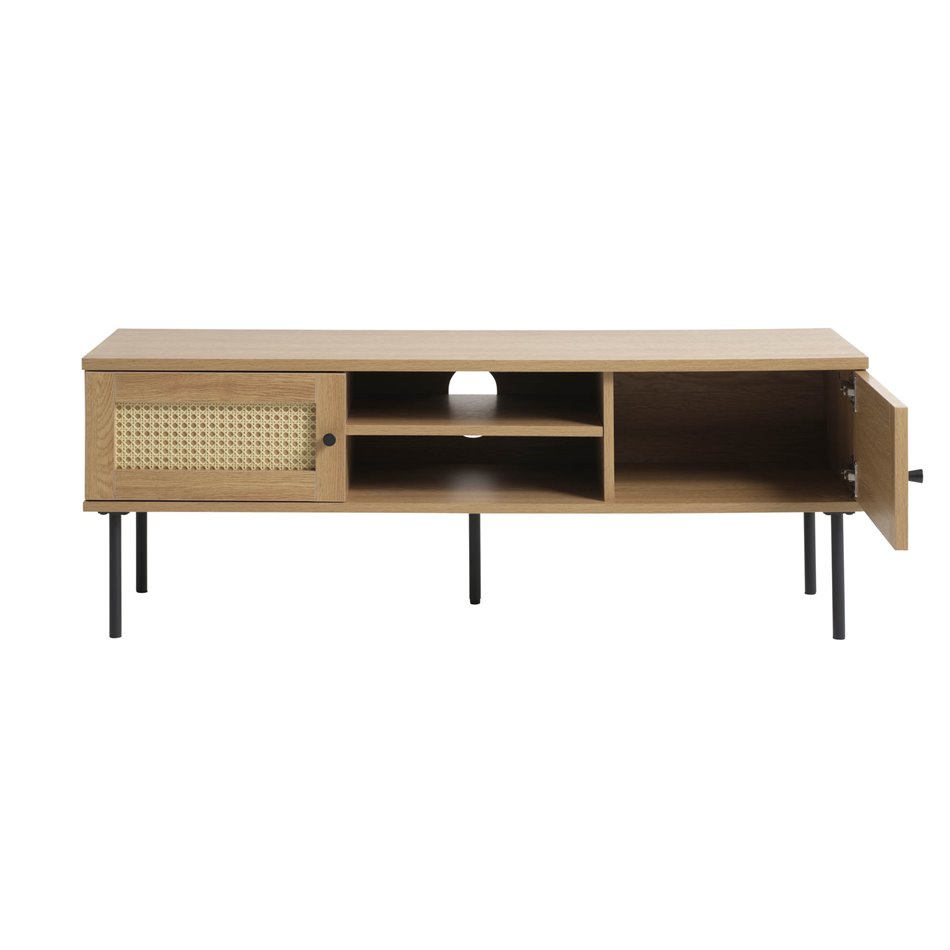 TV table Usakola, natural color, MDF/metal, H43x120x40cm