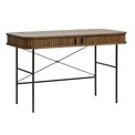 Desk Nola, metal/smoked oak veneer/MDF, H75x120x60cm