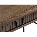 Desk Nola, metal/smoked oak veneer/MDF, H75x120x60cm