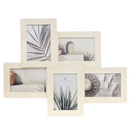 Foto frame Anaya x5, beige, 10x15 photograph, 48.4x38.2x3cm